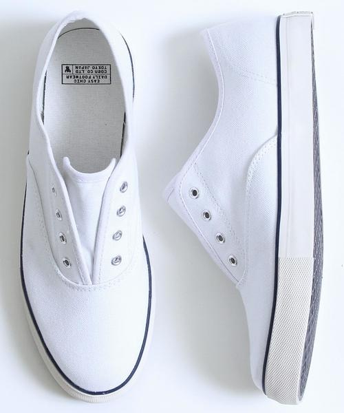 coen(コーエン)の「NEWキャンバススニーカー(スニーカー・メンズ・ホワイト/ブラック/ネイビー・SMALL/LARGE/MEDIUM)」の5枚目の写真