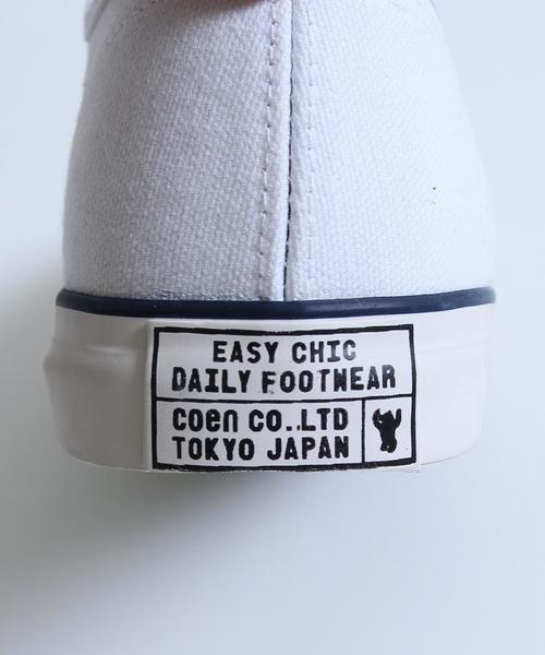 coen(コーエン)の「NEWキャンバススニーカー(スニーカー・メンズ・ホワイト/ブラック/ネイビー・SMALL/LARGE/MEDIUM)」の8枚目の写真