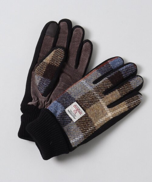 HARRIS TWEED（ハリスツイード）の「◆【HARRIS TWEED／ハリスツイード】スマホ操作対応グローブ（手袋・メンズ・ブラック/ベージュ系1/ブラック系5・00）」の8枚目の写真