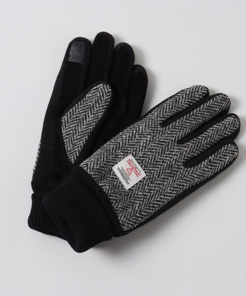 HARRIS TWEED（ハリスツイード）の「◆【HARRIS TWEED／ハリスツイード】スマホ操作対応グローブ（手袋・メンズ・ブラック/ベージュ系1/ブラック系5・00）」の9枚目の写真