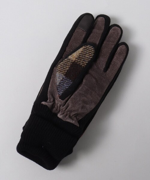 HARRIS TWEED（ハリスツイード）の「◆【HARRIS TWEED／ハリスツイード】スマホ操作対応グローブ（手袋・メンズ・ブラック/ベージュ系1/ブラック系5・00）」の10枚目の写真