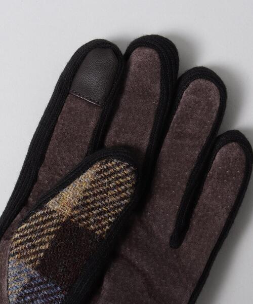 HARRIS TWEED（ハリスツイード）の「◆【HARRIS TWEED／ハリスツイード】スマホ操作対応グローブ（手袋・メンズ・ブラック/ベージュ系1/ブラック系5・00）」の11枚目の写真