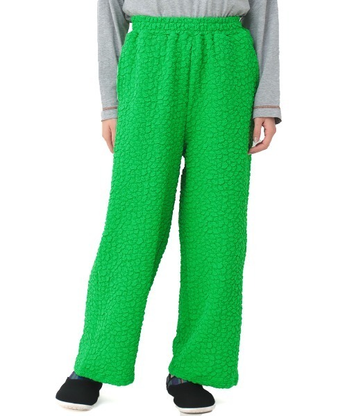 チチカカ(チチカカ)の「ポコポコファブリックパンツ(その他パンツ・レディース・グリーン/オフホワイト/ブラック・FREE)」の9枚目の写真