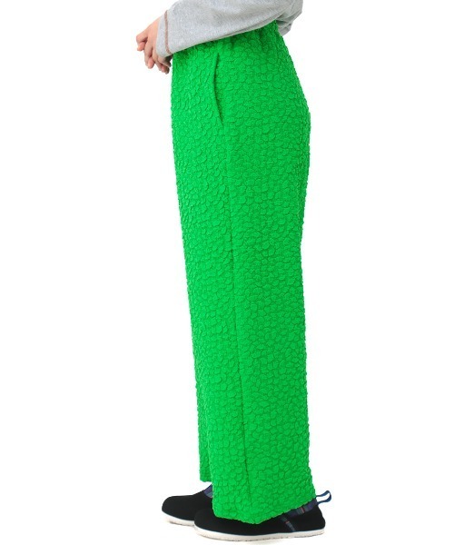 チチカカ(チチカカ)の「ポコポコファブリックパンツ(その他パンツ・レディース・グリーン/オフホワイト/ブラック・FREE)」の11枚目の写真