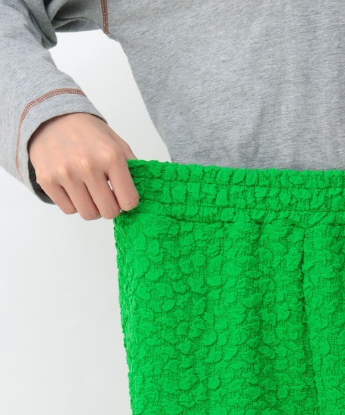 チチカカ(チチカカ)の「ポコポコファブリックパンツ(その他パンツ・レディース・グリーン/オフホワイト/ブラック・FREE)」の14枚目の写真