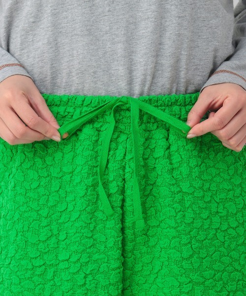 チチカカ(チチカカ)の「ポコポコファブリックパンツ(その他パンツ・レディース・グリーン/オフホワイト/ブラック・FREE)」の15枚目の写真