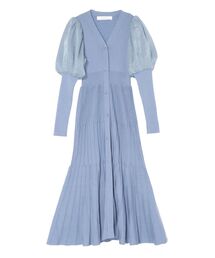 LAGUNAMOON | プリーツニットコンビワンピース(ワンピース)