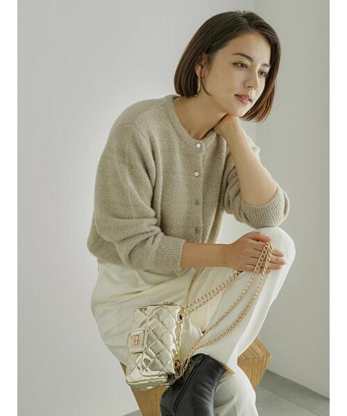 Te chichi（テチチ）の「ラメシャギークルーネックカーディガン（カーディガン/ボレロ・レディース・ブロンズ/シルバー/ゴールド・F）」の2枚目の写真