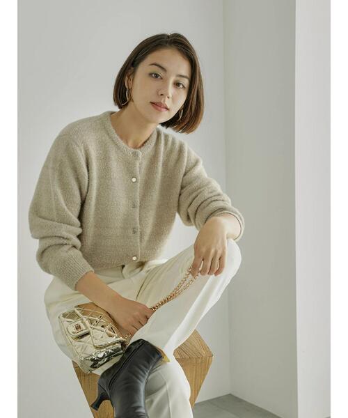 Te chichi（テチチ）の「ラメシャギークルーネックカーディガン（カーディガン/ボレロ・レディース・ブロンズ/シルバー/ゴールド・F）」の7枚目の写真