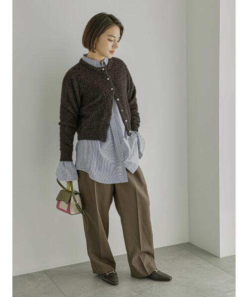 Te chichi（テチチ）の「ラメシャギークルーネックカーディガン（カーディガン/ボレロ・レディース・ブロンズ/シルバー/ゴールド・F）」の9枚目の写真