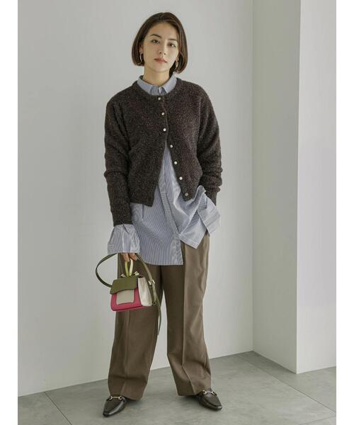 Te chichi（テチチ）の「ラメシャギークルーネックカーディガン（カーディガン/ボレロ・レディース・ブロンズ/シルバー/ゴールド・F）」の10枚目の写真