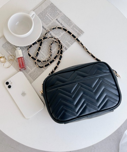 セール】PUキルティング チェーンショルダーバッグ（ショルダー