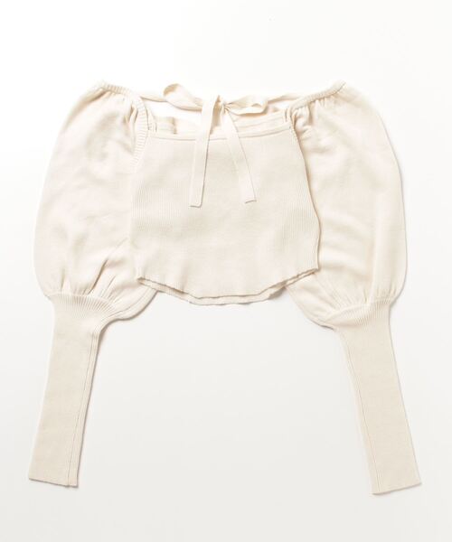 etre loin（エトルワン）の「リボンニットトップス（ニット/セーター・レディース・アイボリー/ブラック/ピンク・F）」の9枚目の写真