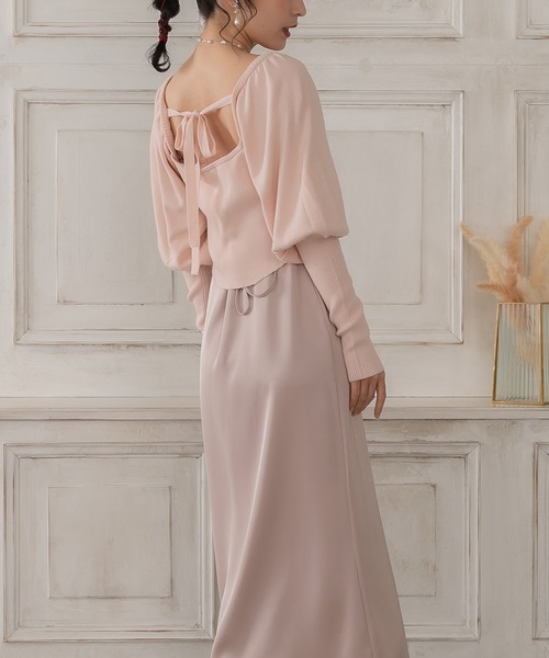 etre loin（エトルワン）の「リボンニットトップス（ニット/セーター・レディース・アイボリー/ブラック/ピンク・F）」の18枚目の写真