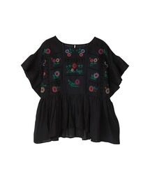 HYSTERIC GLAMOUR | FLOWN SONG刺繍 プルオーバーシャツ(シャツ/ブラウス)