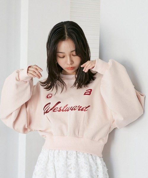 VIS（ビス）の「箔ロゴスウェットプルオーバー（スウェット・レディース・ホワイト系その他5/ライトグレー/ピンク系その他2・FREE）」の9枚目の写真