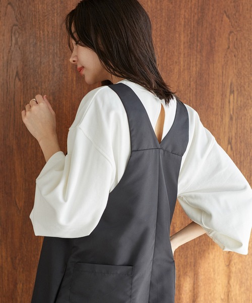 VIS（ビス）の「箔ロゴスウェットプルオーバー（スウェット・レディース・ホワイト系その他5/ライトグレー/ピンク系その他2・FREE）」の5枚目の写真