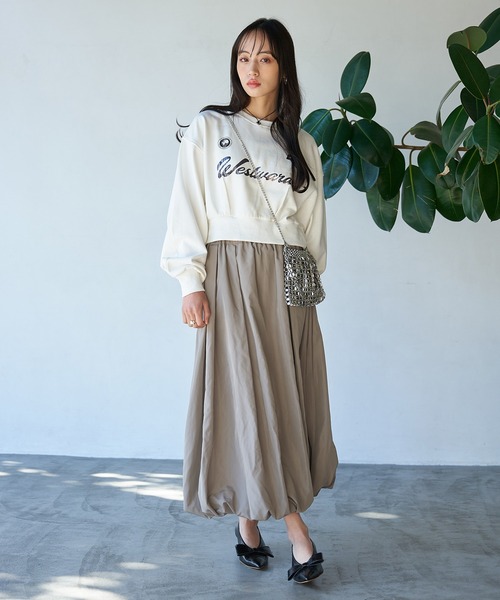 VIS（ビス）の「箔ロゴスウェットプルオーバー（スウェット・レディース・ホワイト系その他5/ライトグレー/ピンク系その他2・FREE）」の7枚目の写真