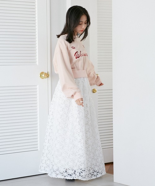 VIS（ビス）の「箔ロゴスウェットプルオーバー（スウェット・レディース・ホワイト系その他5/ライトグレー/ピンク系その他2・FREE）」の10枚目の写真