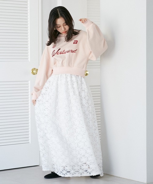 VIS（ビス）の「箔ロゴスウェットプルオーバー（スウェット・レディース・ホワイト系その他5/ライトグレー/ピンク系その他2・FREE）」の11枚目の写真