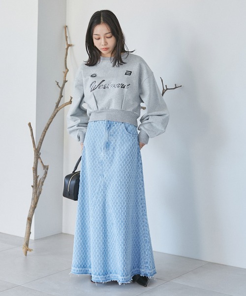 VIS（ビス）の「箔ロゴスウェットプルオーバー（スウェット・レディース・ホワイト系その他5/ライトグレー/ピンク系その他2・FREE）」の15枚目の写真