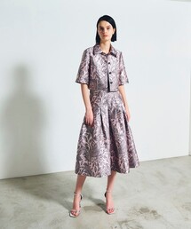 極美品 GRACE CONTINENTAL 花柄リボンブラウス 完売品 セール】 フリルスリーブ花柄ブラウス （トップス）｜GRACE