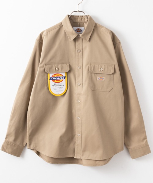 Dickies(ディッキーズ)の「Dickies 別注ツイルワークシャツ(シャツ/ブラウス・メンズ・ブラック/ベージュ・M/XXL/L/S/XL)」の5枚目の写真