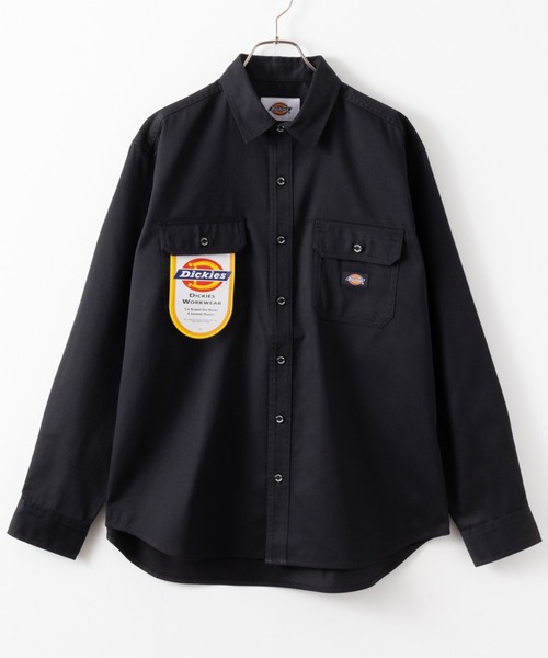 Dickies(ディッキーズ)の「Dickies 別注ツイルワークシャツ(シャツ/ブラウス・メンズ・ブラック/ベージュ・M/XXL/L/S/XL)」の6枚目の写真