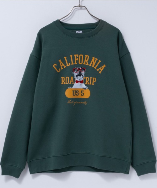 Mac-House（マックハウス）の「アニマルフォトプリントスウェットプルオーバー（スウェット・メンズ・チャコールグレー/オートミール/グリーン/ネイビー・M/XL/L）」の7枚目の写真