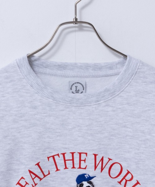 Mac-House（マックハウス）の「アニマルフォトプリントスウェットプルオーバー（スウェット・メンズ・チャコールグレー/オートミール/グリーン/ネイビー・M/XL/L）」の10枚目の写真