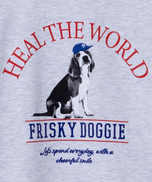 Mac-House（マックハウス）の「アニマルフォトプリントスウェットプルオーバー（スウェット・メンズ・チャコールグレー/オートミール/グリーン/ネイビー・M/XL/L）」の14枚目の写真