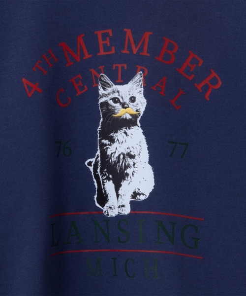 Mac-House（マックハウス）の「アニマルフォトプリントスウェットプルオーバー（スウェット・メンズ・チャコールグレー/オートミール/グリーン/ネイビー・M/XL/L）」の17枚目の写真