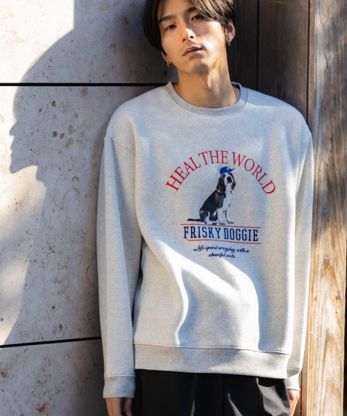 Mac-House（マックハウス）の「アニマルフォトプリントスウェットプルオーバー（スウェット・メンズ・チャコールグレー/オートミール/グリーン/ネイビー・M/XL/L）」の19枚目の写真