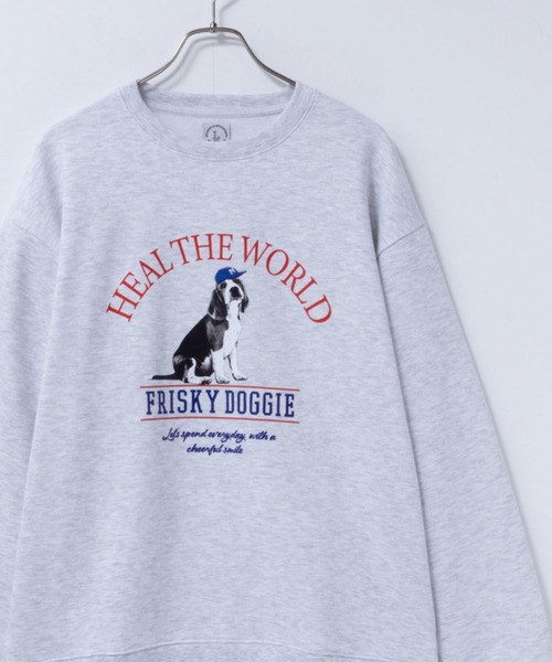 Mac-House（マックハウス）の「アニマルフォトプリントスウェットプルオーバー（スウェット・メンズ・チャコールグレー/オートミール/グリーン/ネイビー・M/XL/L）」の20枚目の写真