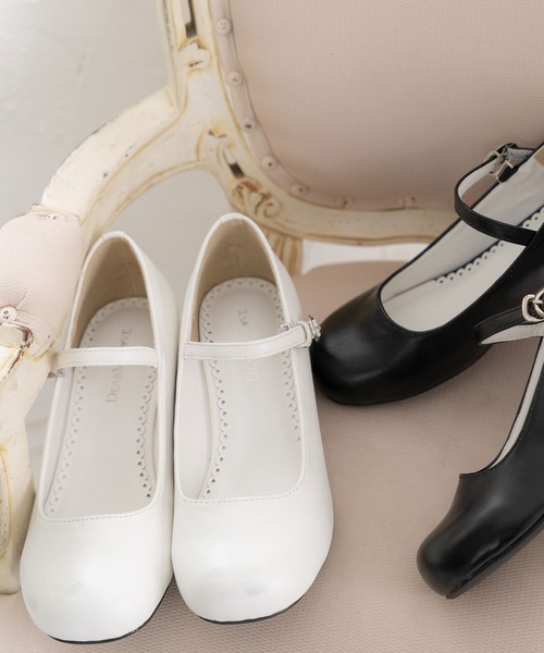 DearMyLove（ディアマイラブ）の「3cmヒールロリータパンプス（パンプス・レディース・ブラウン/ブラック系その他/ブラック/ホワイト・26.5cm/21.5cm/23cm/22.5cm/22cm/25.5cm/26cm/24cm/24.5cm/23.5cm/21cm/25cm）」の15枚目の写真