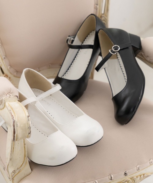 DearMyLove（ディアマイラブ）の「3cmヒールロリータパンプス（パンプス・レディース・ブラウン/ブラック系その他/ブラック/ホワイト・26.5cm/21.5cm/23cm/22.5cm/22cm/25.5cm/26cm/24cm/24.5cm/23.5cm/21cm/25cm）」の16枚目の写真