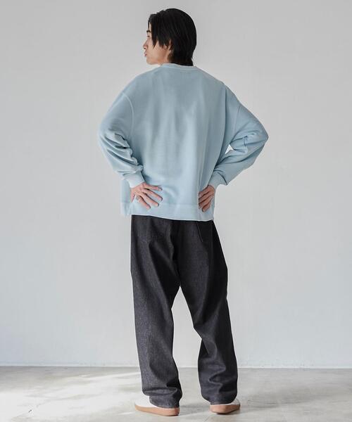 coen（コーエン）の「ヴィンテージライクピグメント裏毛スウェット（スウェット・メンズ・ライトブルー/ダークグレー/クリーム・S/M/L/XL）」の20枚目の写真