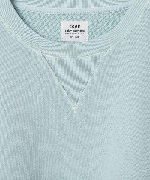 coen（コーエン）の「ヴィンテージライクピグメント裏毛スウェット（スウェット・メンズ・ライトブルー/ダークグレー/クリーム・S/M/L/XL）」の8枚目の写真