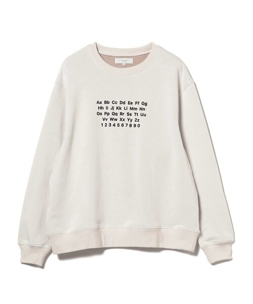 B:MING by BEAMS（ビーミングバイビームス）の「アルファベット プリント クルーネック スウェット（スウェット・メンズ・オフホワイト/ライトグレー・SMALL/LARGE/X-LARGE/MEDIUM）」の10枚目の写真