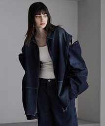 CIASENSE（シアセンス）の「Shoulder ZIP cut-off vintage make denim jacket/ ショルダーZIP カットオフヴィンテージメイクデニムジャケット（デニムジャケット）」