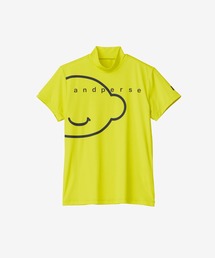 ショットスムーザー半袖モックネックシャツ（レディース）