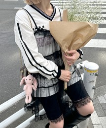 Alley by w closet | 【Alley】チュールレースティアードキャミワンピース(ワンピース)