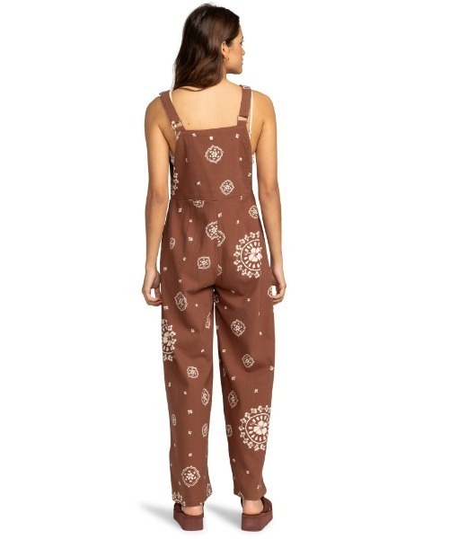 ROXY(ロキシー)の「SWEET NOTE PRINTED/ロキシーマルチフラワーパターンワイドフィットサロペット(サロペット/オーバーオール・レディース・ブラウン・LARGE/MEDIUM/SMALL)」の10枚目の写真