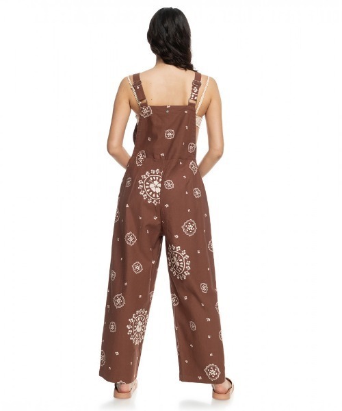 ROXY(ロキシー)の「SWEET NOTE PRINTED/ロキシーマルチフラワーパターンワイドフィットサロペット(サロペット/オーバーオール・レディース・ブラウン・LARGE/MEDIUM/SMALL)」の16枚目の写真