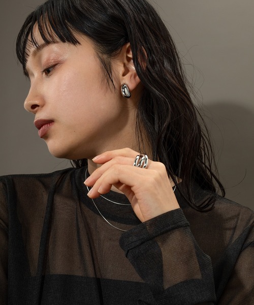 セール】【金属アレルギー対応】ぷっくりフォルム 艶感