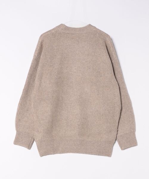 DETAILS(ディテールズ)の「DETAILS/ディテイルズ/畔プルオーバー(ニット/セーター・レディース・ベージュ/チャコールグレー・F)」の3枚目の写真