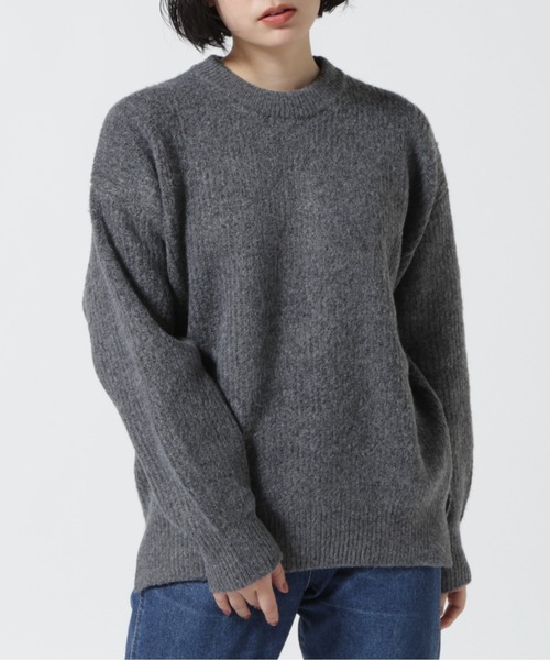 DETAILS(ディテールズ)の「DETAILS/ディテイルズ/畔プルオーバー(ニット/セーター・レディース・ベージュ/チャコールグレー・F)」の1枚目の写真