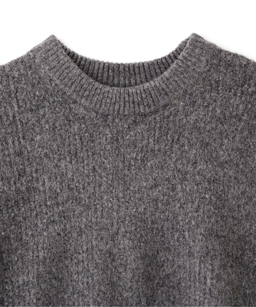 DETAILS(ディテールズ)の「DETAILS/ディテイルズ/畔プルオーバー(ニット/セーター・レディース・ベージュ/チャコールグレー・F)」の7枚目の写真