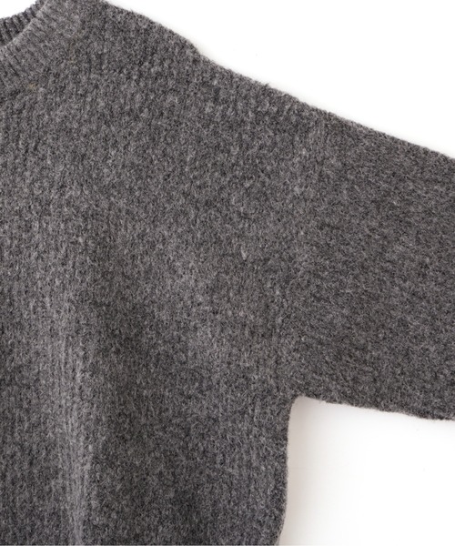 DETAILS(ディテールズ)の「DETAILS/ディテイルズ/畔プルオーバー(ニット/セーター・レディース・ベージュ/チャコールグレー・F)」の8枚目の写真