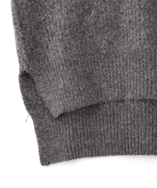 DETAILS(ディテールズ)の「DETAILS/ディテイルズ/畔プルオーバー(ニット/セーター・レディース・ベージュ/チャコールグレー・F)」の9枚目の写真